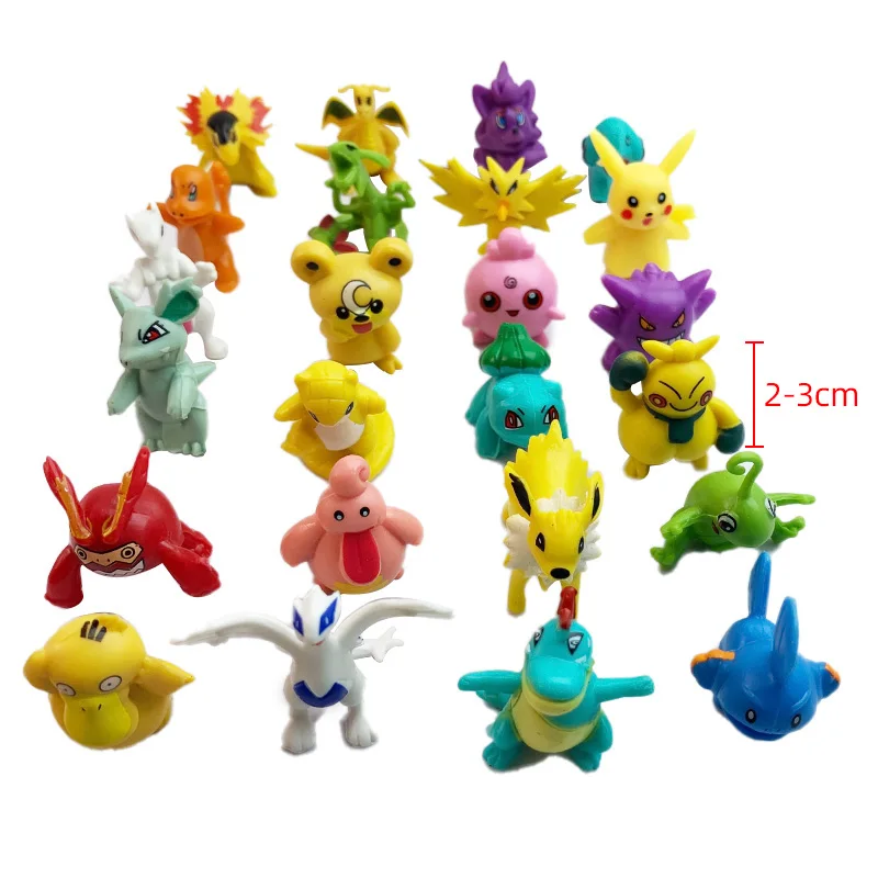 144 Different Pokemon Figures Toy set 24pcs 1 bag 2-3cm Bulk Anime Mini  Doll lot Pikachu figurine small pocket monster kids gift - AliExpress