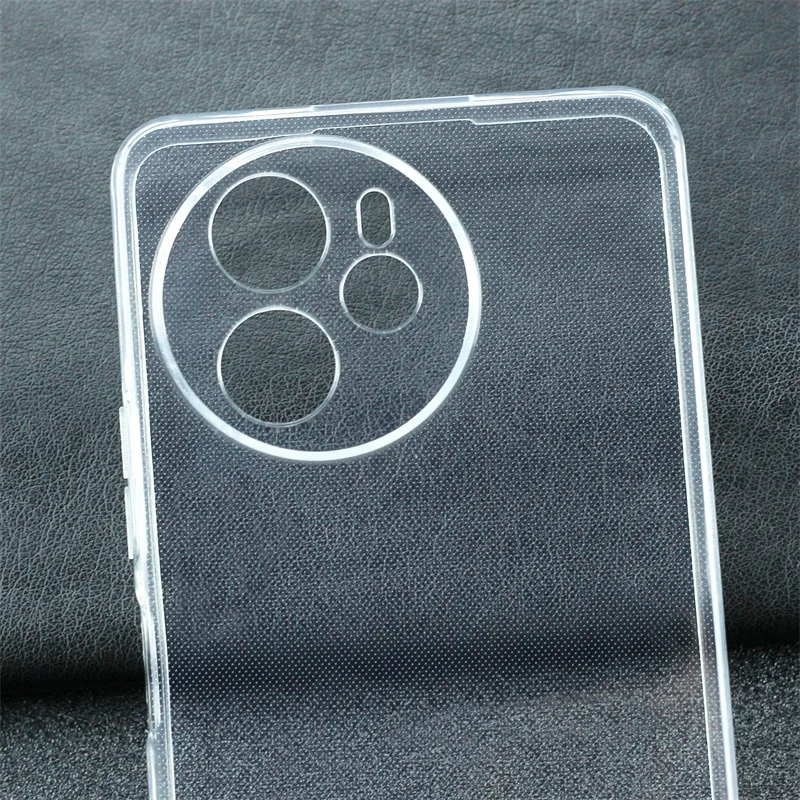 Black Silicone TPU Phone Case - Transparent Protective Shell