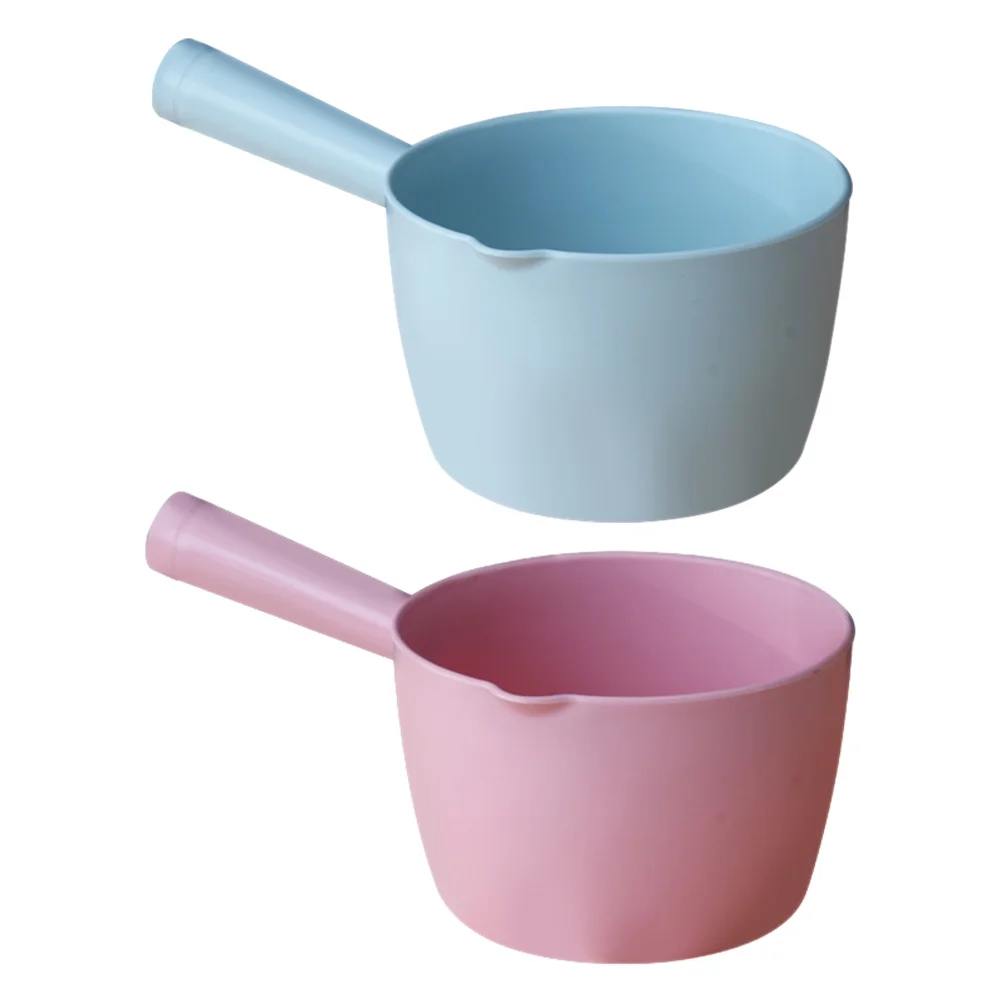 2 PCS Plastic Water Spoon Ladle Scoop for Washing Toilet Body Big Kitchen Bath Baby Tub Plug