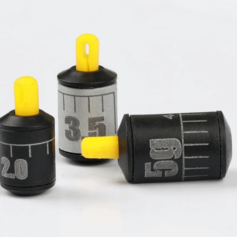 Compact Weight Fishing Weights Kit Cylindrical Design Scale Markings Fishing Tackle Water Drop Shape Cylindrical Scale