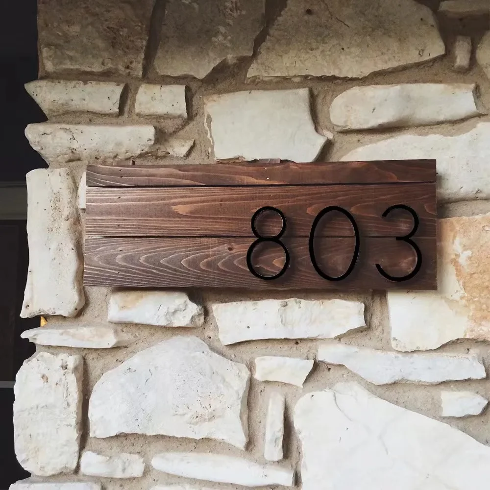 12cm #0-9 Alphabet A-C Modern House Number Door Home Road Address Mailbox Numbers for House Number Digital house number signs house numbers number plate door signs