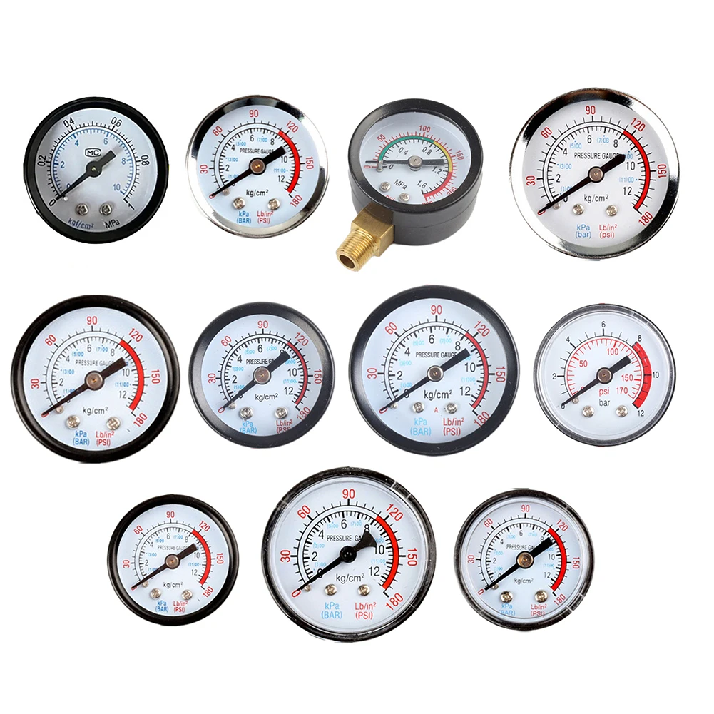 Y40 Y50 0-180PSI Pool Filter Water Pressure Dial Hydraulic Pressure Gauge Meter Manometer Easy-to-Read Display Gauge tyre pressure gauge fluid pressure gauge pressure gauge refrigeration pressure gauge vacuum pressure gauge refrigerant pressure gauge