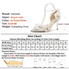 Women's Pumps Elegant Lady Evening Party Dress Prom Shoes 8CM Lace Flower Pearls Single Shoes Spring Summer Pointed High Heels 4