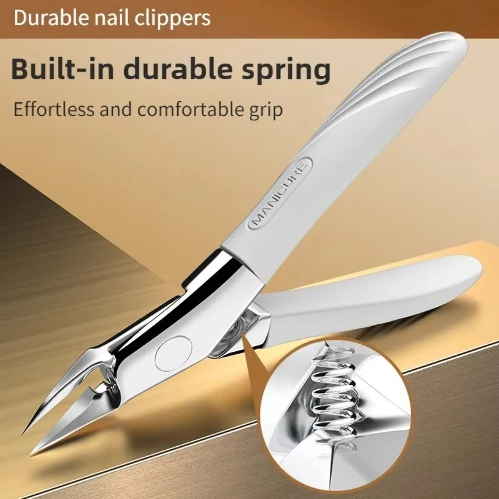 Large Jaw Toenail Clippers Anti-Splash Slanted Design Nail Clippers Stainless Steel Thick Nails Ingrown Nails Trimmer