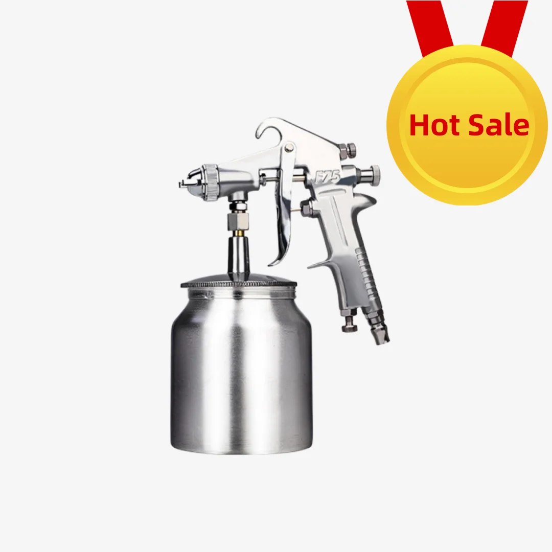 

Paint Sprayer Uniform Atomization Full Coverage Adjusting Knob Porous Atomizing 1.5/2.5 Caliber Pneumatic Sprayer Workshop Tool