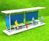 1:87/76 Scale Building Model Train Railway Layout Bus Shelter Station Stop Model Collection Gift Toy 1