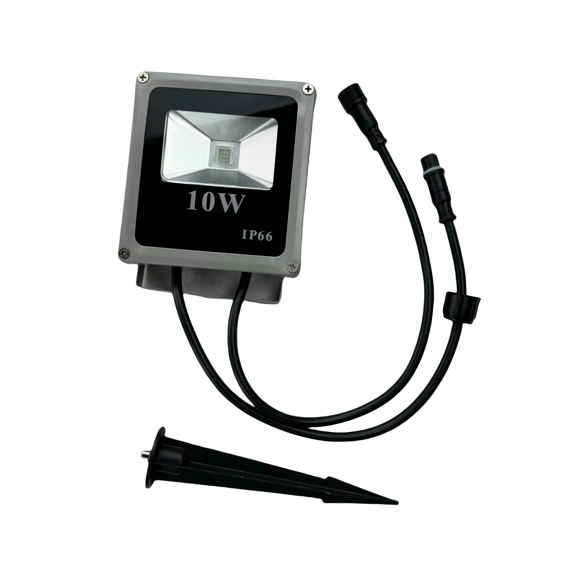 DC12V 10W WS2811-UV/12W UCS2904- RGB+UV 블랙라이트 LED 투광등 주소 지정 가능 잔디밭 램프 조경등 IP68 3코어 커넥터