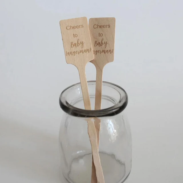 200 Bastoncini Da Cocktail In Legno - Usa E Getta Per Feste E Decorazioni - Foto 2