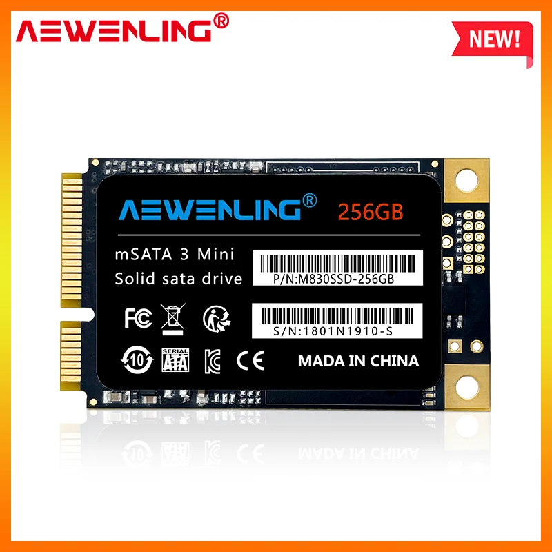 Aewenling Msata Ssd 128Gb 256Gb 512Gb Mini Sata3 64Gb 1Tb Hdd Per Computer Disco Rigido Interno A Stato Solido 30X50Mm Per Laptop Hp