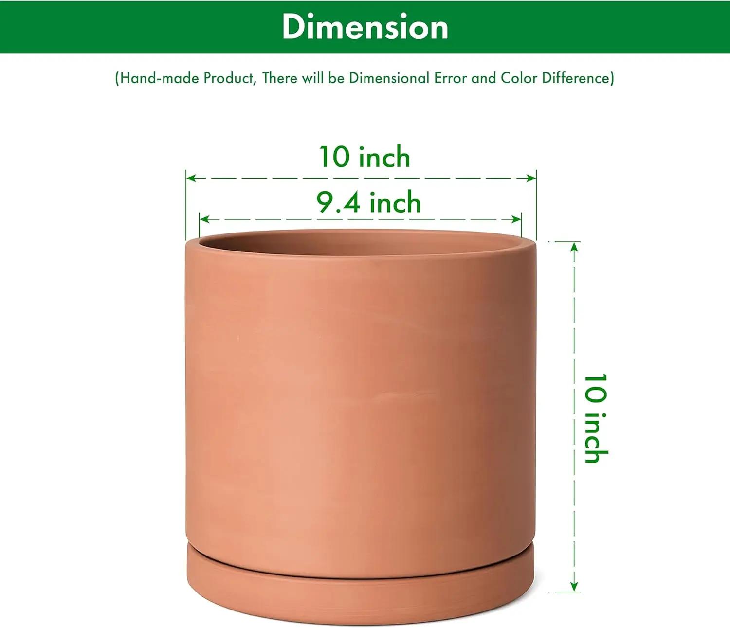 Terracotta pot close-up
