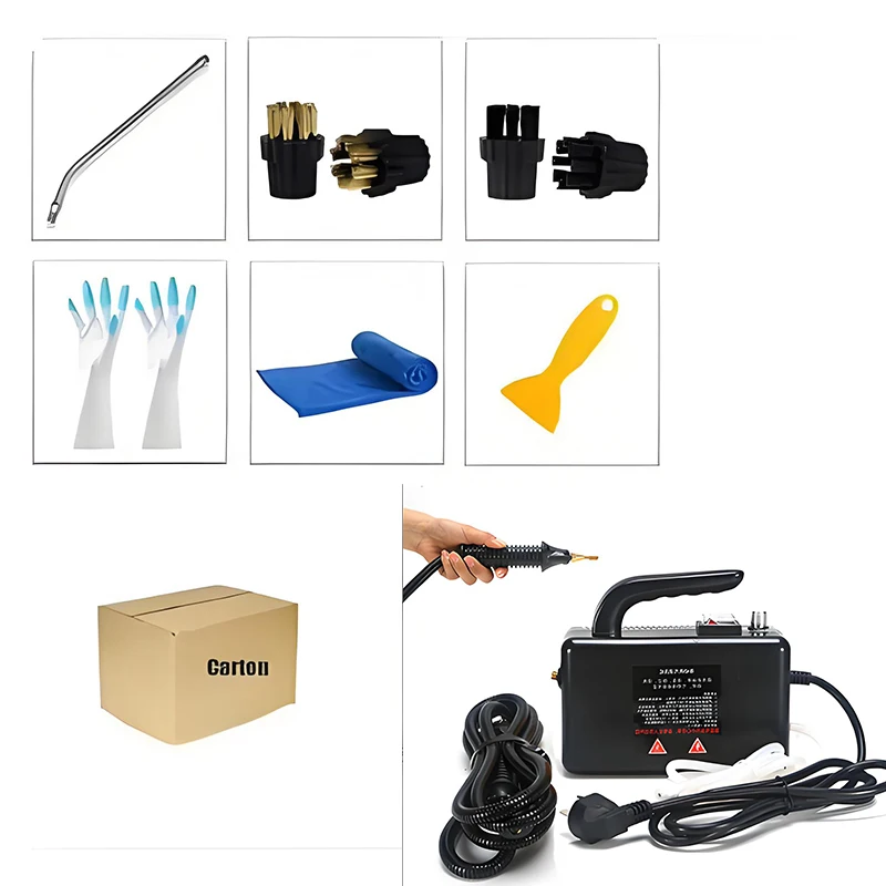 منظف بخاري عالي الحرارة بقوة 2600 واط، جهاز غسيل ب...