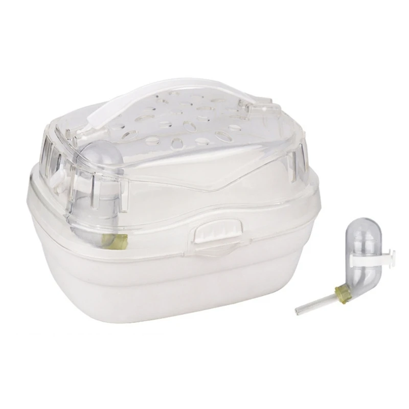 Rabbit Outgoing Cage Small Pet with Ventilable Cover Plastic Pet Carry Box Portable Travel-Case for Hamsters pet carrier