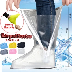 Waterproof Silicone Shoe Covers Long Reusable Non-Slip Wear-Resistant Rain Shoe Protector Anti-Slip Boot For Outdoor Rainy Day