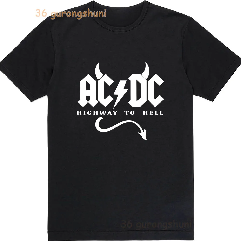 Boys T Shirt For Girls summer Tops ACDC print Graphic Tee Baby Short Sleeve Children clothing Kids black Clothes boy t-shirts - 5