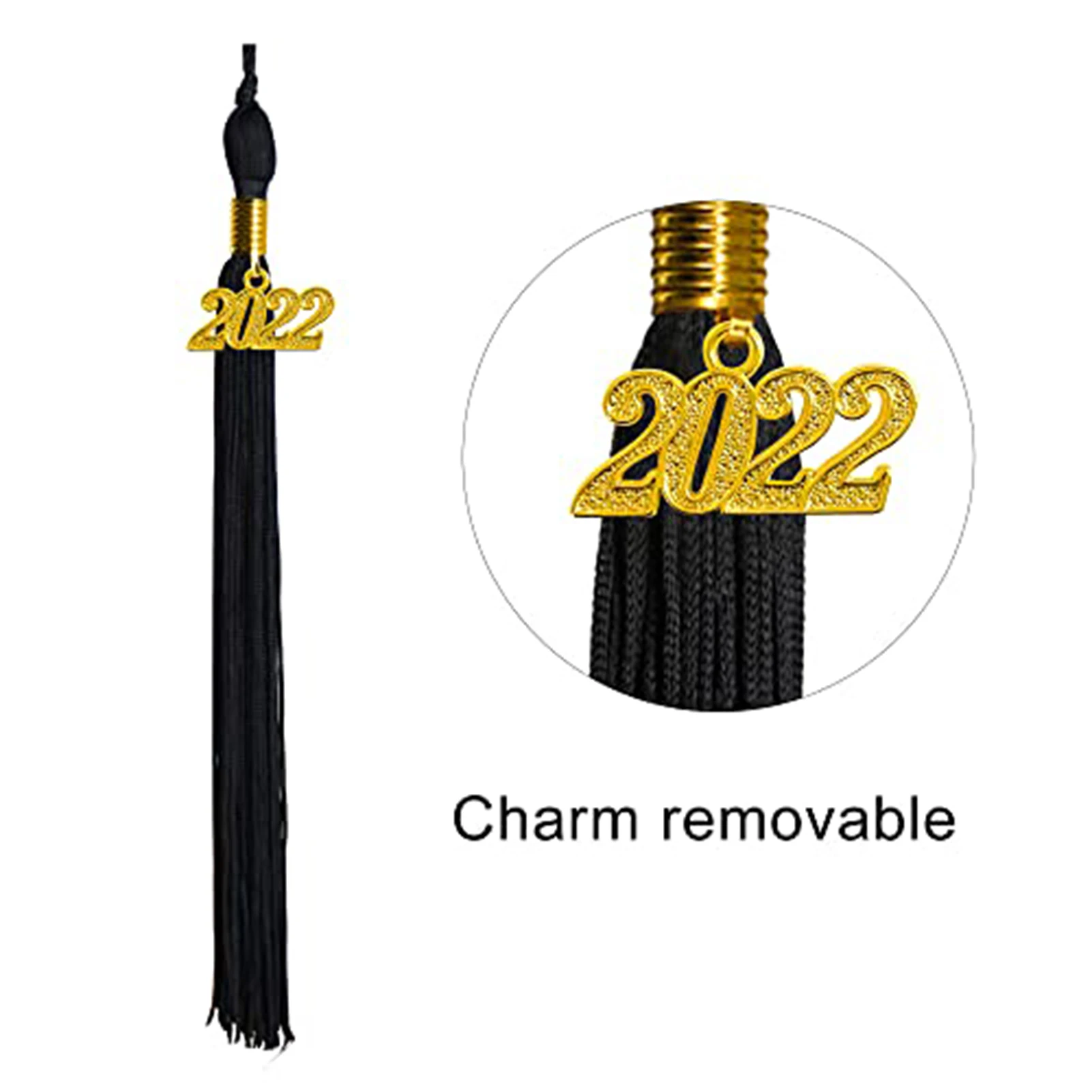 High School Bachelor Graduation Cap And Gown Tassel Set For Girls Boys Unisex Matte Graduation Cap With Tassel