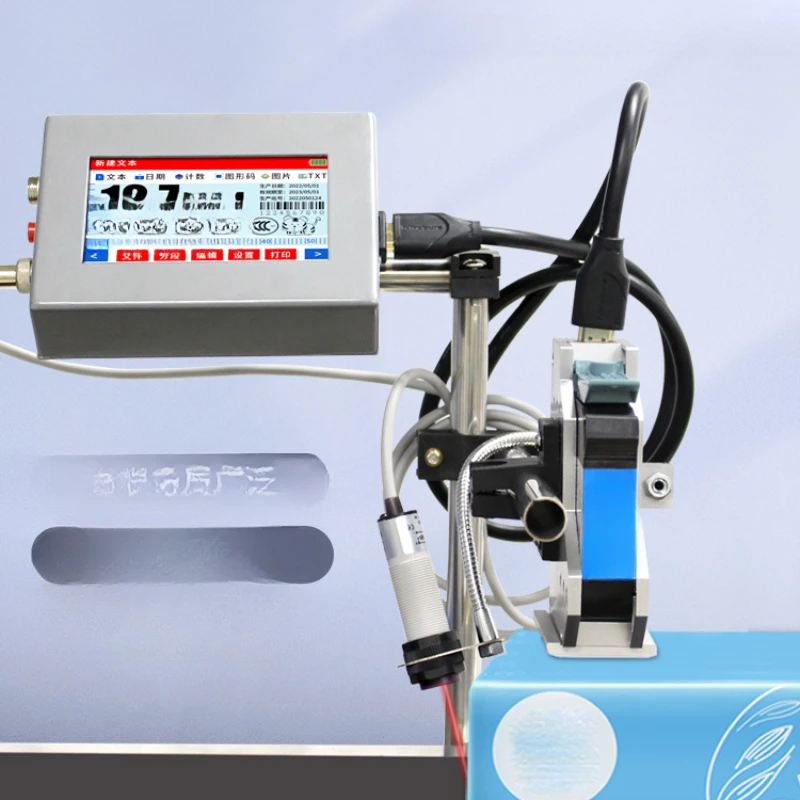 

Automatic online inkjet printer printing production date, digital batch number graphics