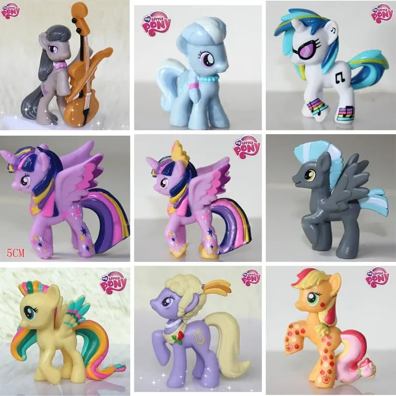 Hasbro My Little Pony Action Figures Twilight Sparkle Rainbow Dash Model Toys Cute Cartoon Desktop Ornaments Children Gifts