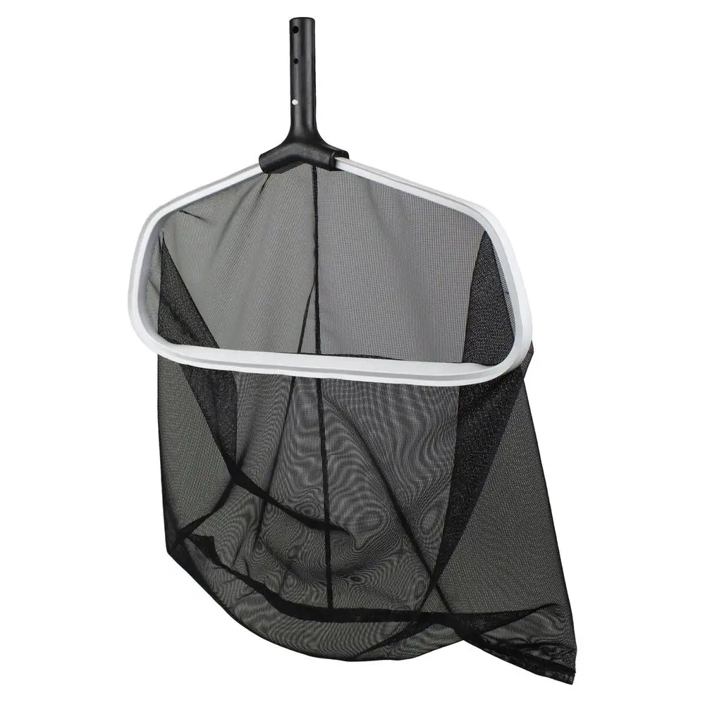 Aluminum Deluxe Leaf Rake Swimming Pools and Spas Heavy-Duty 20" Nylon Net No-Break Handle Premium Aluminum Frame Mar-Proof