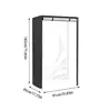 black Shelf Dust Cover Storage Bag Outdoor Garden Patio Furniture Protector High Quality Waterproof Dustproof Chair Organizer 6
