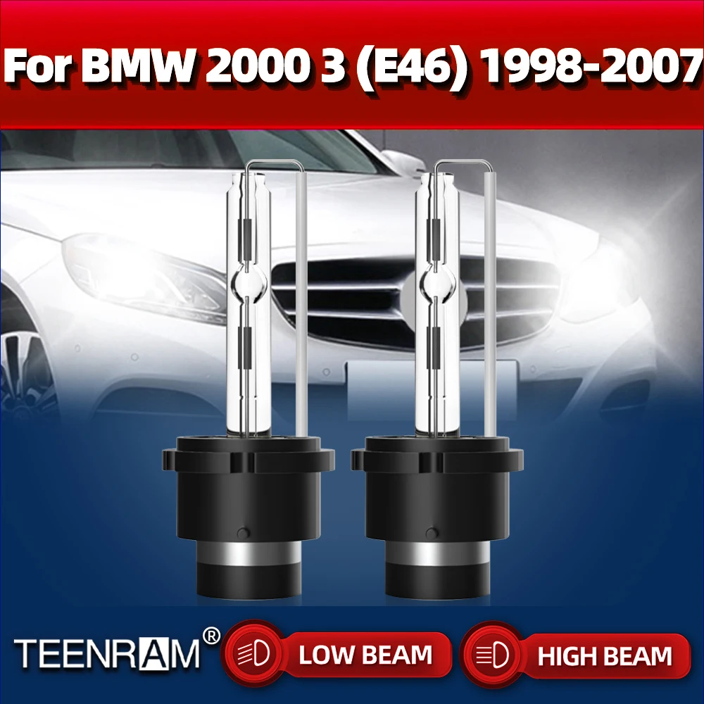 

2Pcs 35W D2S Xenon Headlight Bulbs 20000LM HID Lamp 12V Car Light 6000K For BMW 2000 3 (E46) 1998-2002 2003 2004 2005 2006 2007