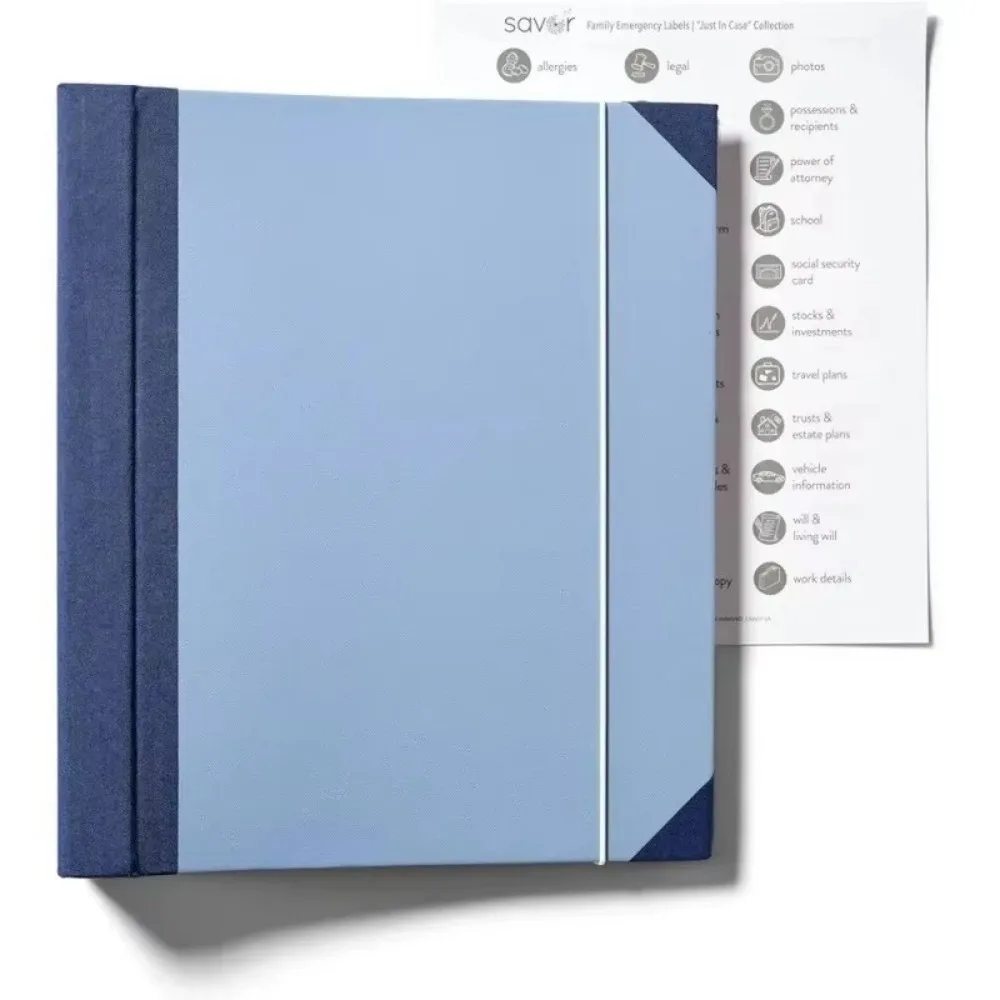 Portable In Case I Go Missing Binder Large Capacity File Tools Accordion Storage Folders Multiple Pockets_voghion.com