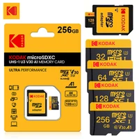 KODAK 100% Original Micro sd Card 16GB 32GB 64GB 128GB 256GB Microsd Memory Card Class10 SDXC U3 4K TF Card for Drone Phone