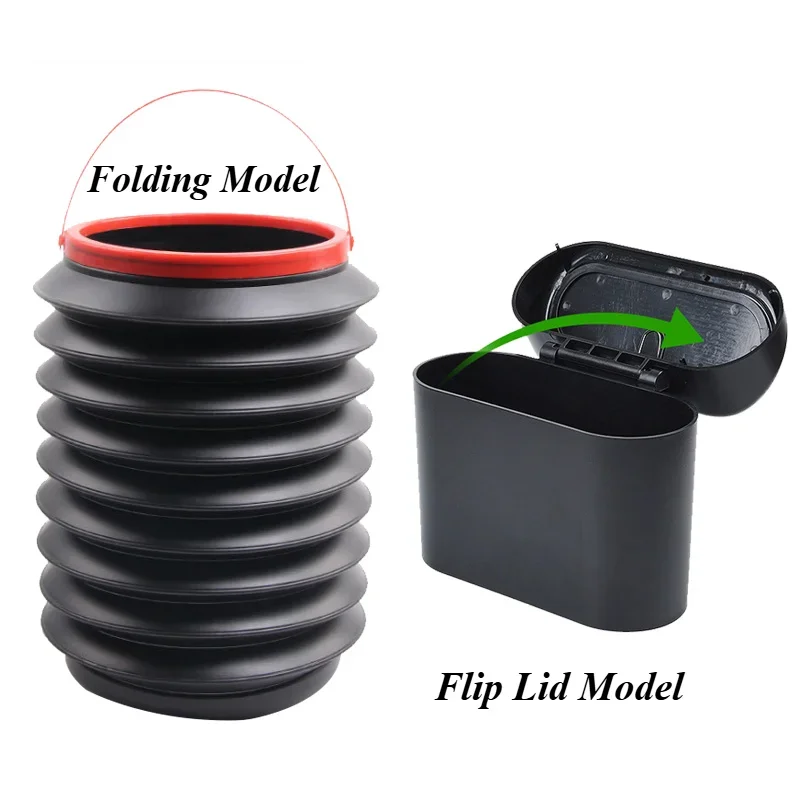 Car trash can, garbage bag, foldable car interior, multifunctional hanging storage for car supplies-Interior modification