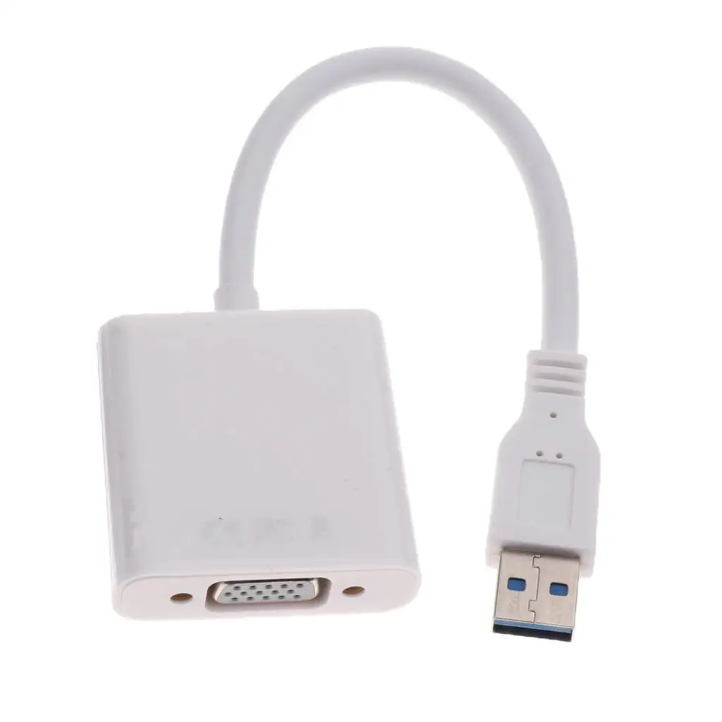 USB 3.0 to VGA External Video Card Multi Monitor Adapter Cable for Computer