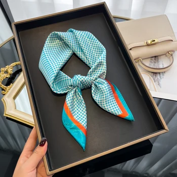 Fazzoletto per la protezione solare da spiaggia sciarpe quadrate di Design di lusso da donna popolare 60 x60cm Hija di seta nuovo 1