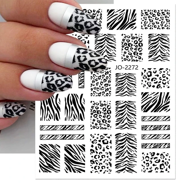 New Leopard Print Stickers For Nails Wild Animal Texture Cute Cows