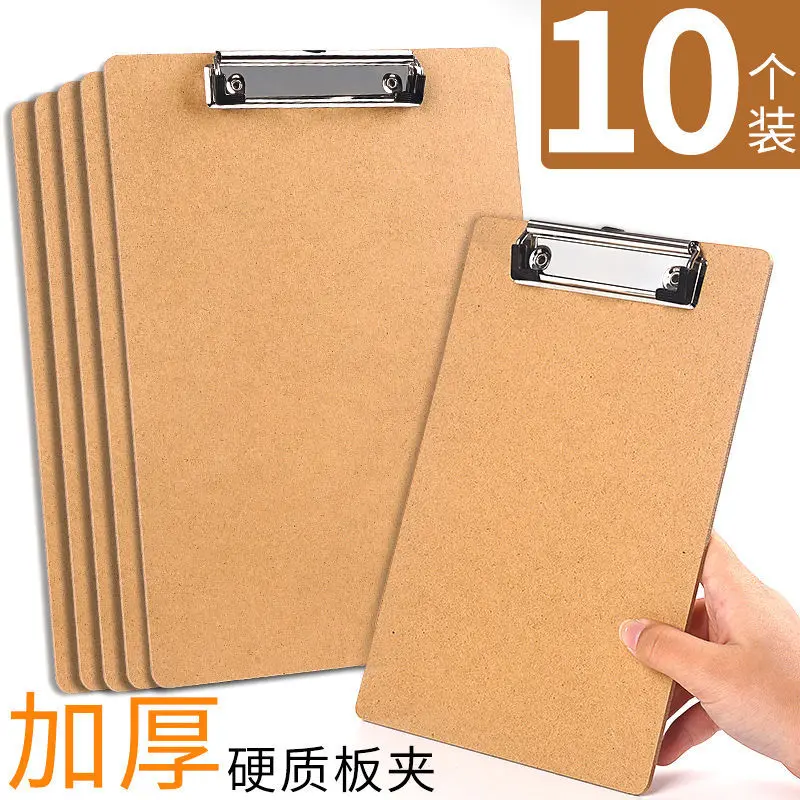 

Picture Clip Thickened Folder Wood Clip Menu Receipt Pad Student Clipboard Multifunctional Office Supplies Board Clip