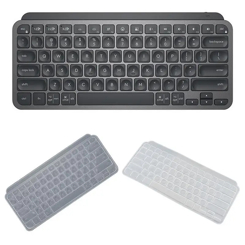 

Ultra-thin Clear Silicone Wireless Keyboard Protector For Logitech MX Keys Mini Dustproof Protective Film Cover For Laptop