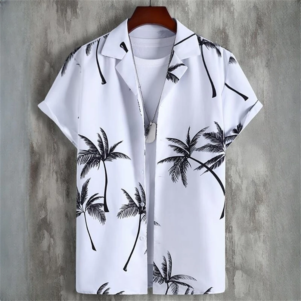 Men's Short Sleeve Hawaiian Shirts 3d Patchwork Printing