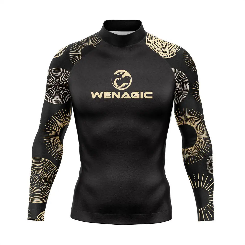 Men's Uv Sun Protection Shirt Long Sleeve Upf 50+ Rash Guard Camiseta Surf Beach Swimming Apparel Ocean Clothes men rashguard