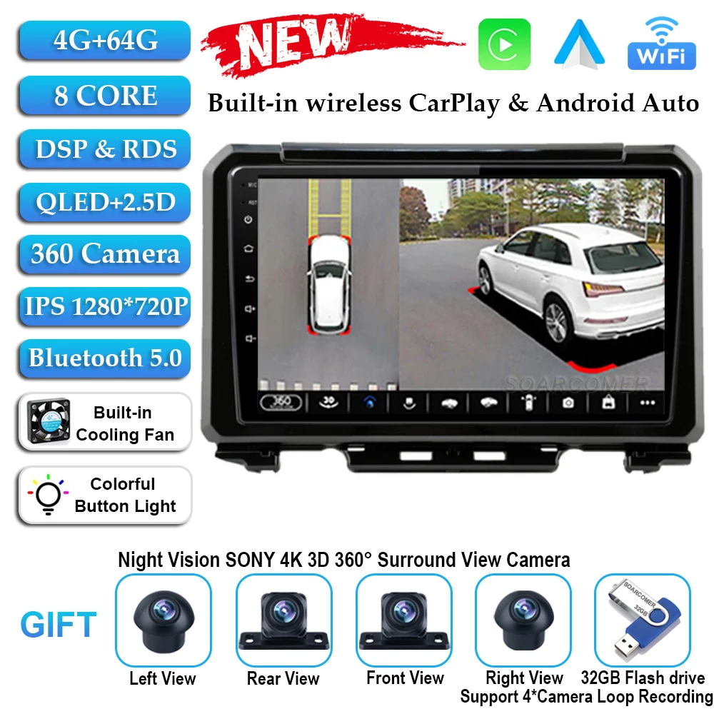 4G 64G 360 D CAM