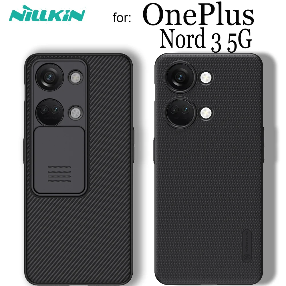 

OnePlus Nord 3 5G Case Nillkin Slide Camera Protection Lens Protect Privacy Frosted Shield Hard Cover for One Plus Nord3 Capa