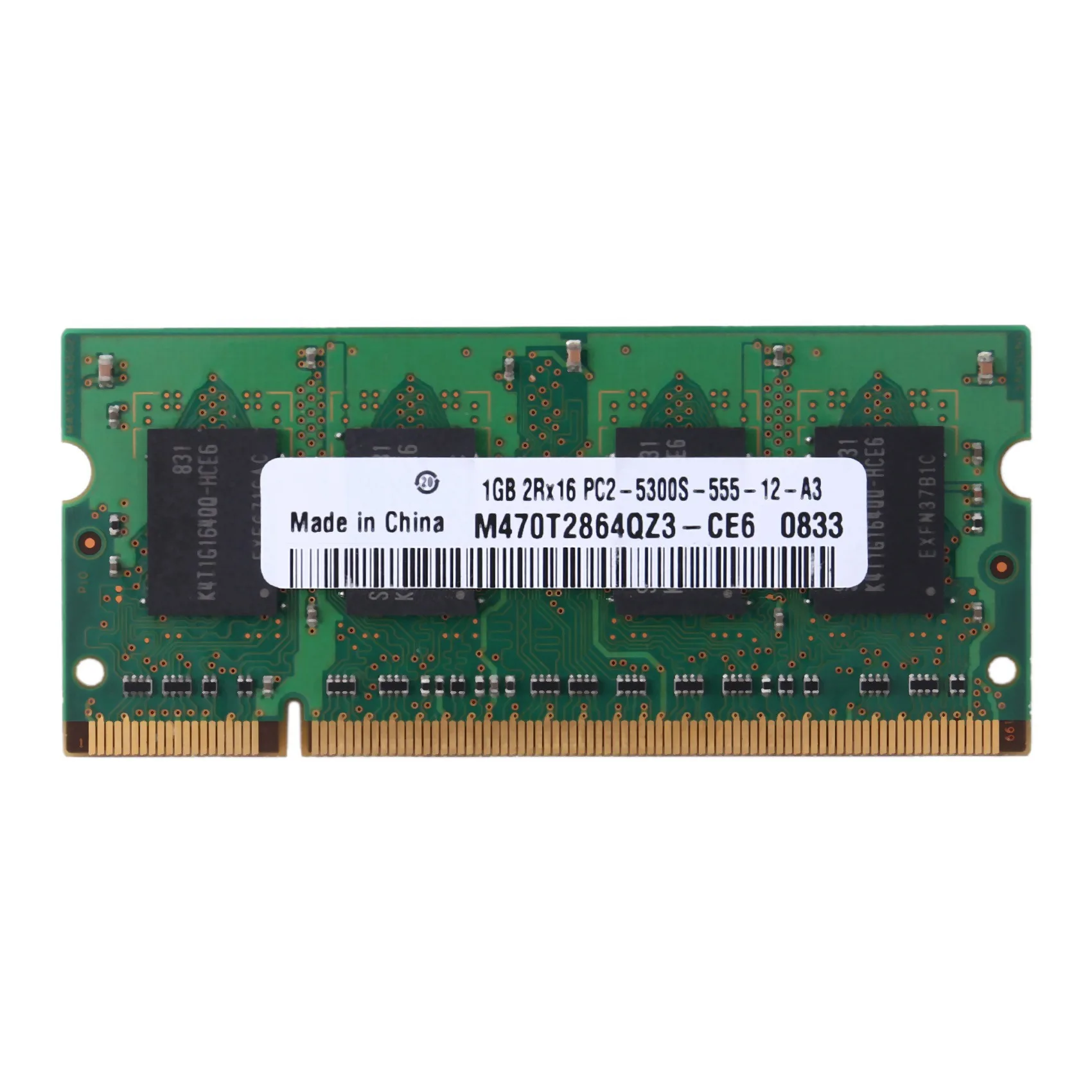 

DDR2 1GB Notebook RAM Memory 677Mhz PC2-5300S-555 200Pins 2RX16 SODIMM Laptop Memory for Intel AMD