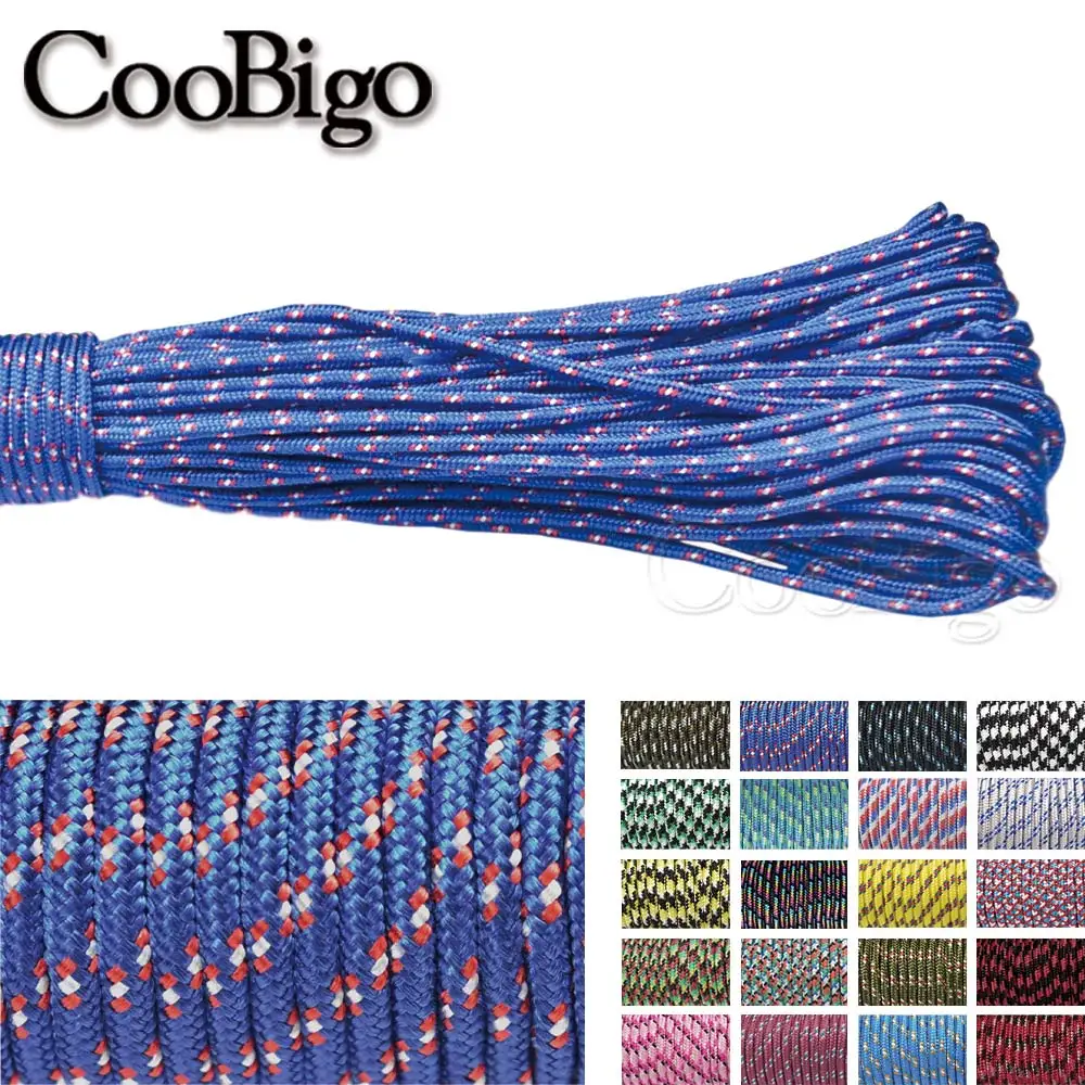 3mm Paracord paracord rope braided paracord paracord bracelet paracord bracelet accessories paracord accessories outdoor knife lanyard outdoor accessories paracord lanyard pendants paracord jig 350 Parachute Cord Outdoor Hiking Camping Survival Bracelet Rope Dog Collar Lanyard Accessories One Core 100/328ft