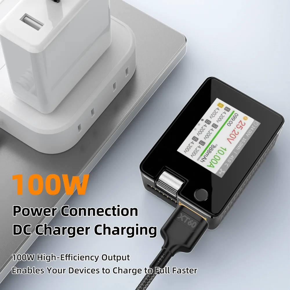 Câble adaptateur USB-C vers XT60 enroulé, montrant sa flexibilité pour chargeur drone.