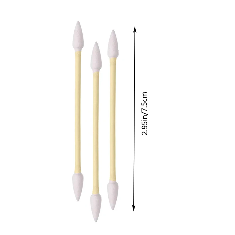Pointed Tip Cotton Swabs Precision Tip Cotton Swabs Pet swabs Bamboo Sticks and Double Pointed for Outdoor Makeup Care