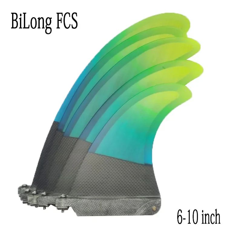 BiLong FCS Single Surfboard Fins 6-7-8-9-10inch Paddle Board Fin Longboard Fin Sup Center Inflated Board surfing Accessories