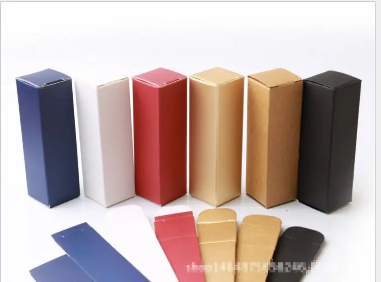 

100pcs/lot 5G Lip Balm Tube Packaging Carton Box Lipstick Tubes Carton DIY Tool 25*25*85mm