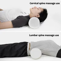 Memory Foam Neck Roll and Cervical Bolster Round Pillow With Removable Washable Soft Cover Cylinder Round Pillow Neck, Back 2