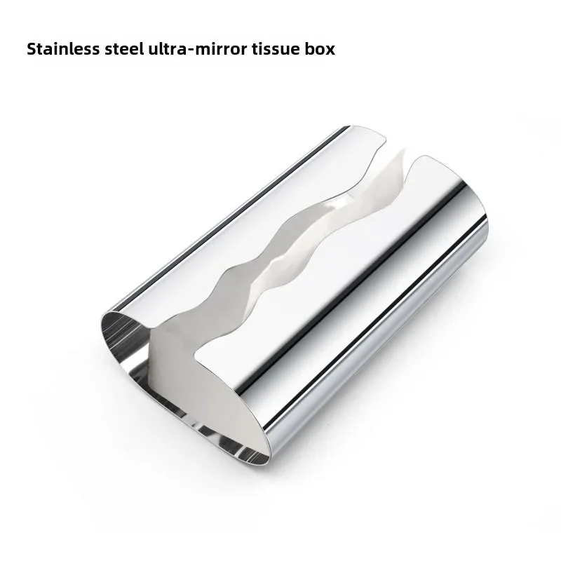 Nordic Luxury Stainless Steel Tissue Box for Living Room Desktop Tissue Holder Silver Plated Paper Storage Box Organization 4
