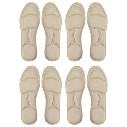 4PCS 5D Massage Memory Foam Insoles - Enhanced Comfort & Breathable Cushioning for High Heels (4pairs - Beige)
