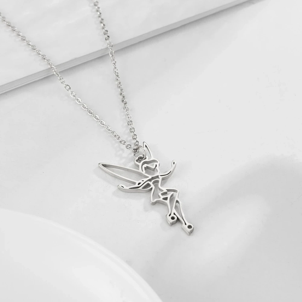 EUEAVAN 3pcs/lot Cute Fairy Charms Angel Stainless Steel Charm