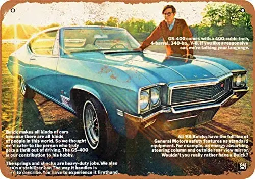 

Metal Vintage Tin Sign 1968 Car Art GS-400 Front-Metal Tin Signs, Home Kitchen Wall Retro Poster Plaque Mural Bar Pub Coffee D