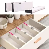 4 Pack Drawer Dividers Organizer Retractable Adjustable Storage Drawer Partition Holder Clapboard Kitchen Organizer Household 1