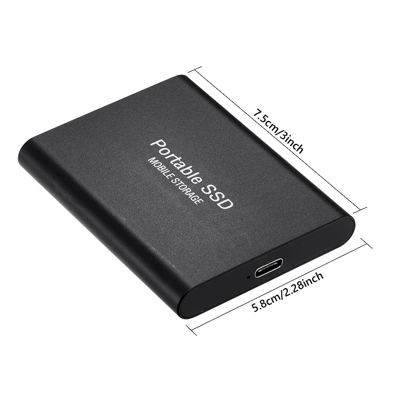 SSD 4TB 2TB 6TB 8tb Mobile Hard Disk Drive USB3.1 Portable SSD Shockproof Aluminum Alloy Solid State Drive Transmission Speed best portable hard drive