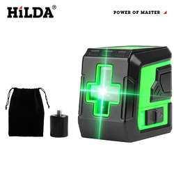 HILDA Enhanced 360 Automatic Leveling Construction Laser Tool with Green Light (AB518)